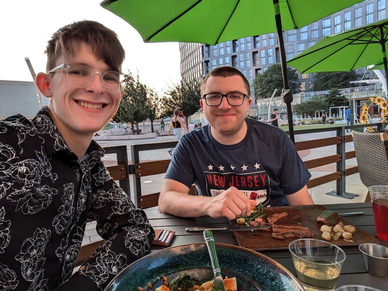 For their 1 year anniversary, Anthony took Dillon to see the capitol of the United States. They got to see the beautiful city and even try odd foods like grilled octopus.