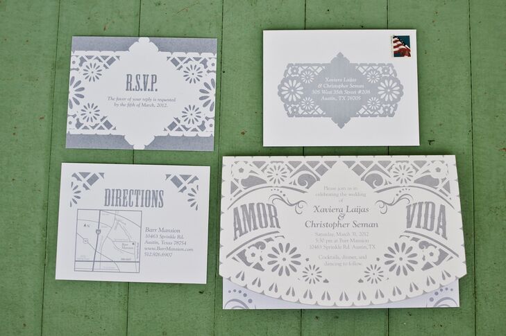 White and Gray Invitation Suite