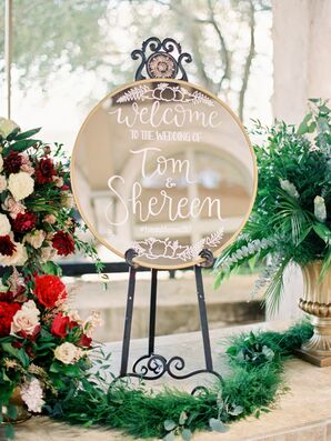 Wedding Decor with Calligraphy Sign