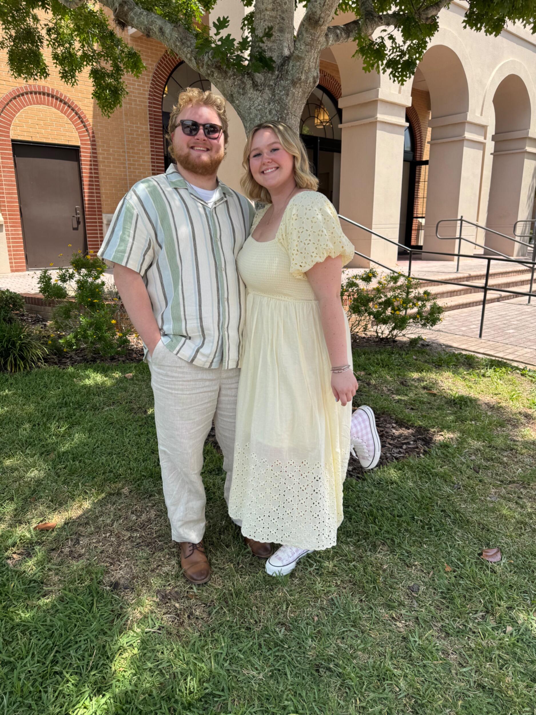Last Easter right before the BIG DAY!
