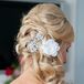 Crystal and Fabric Flowers Bridal Hair Accessories