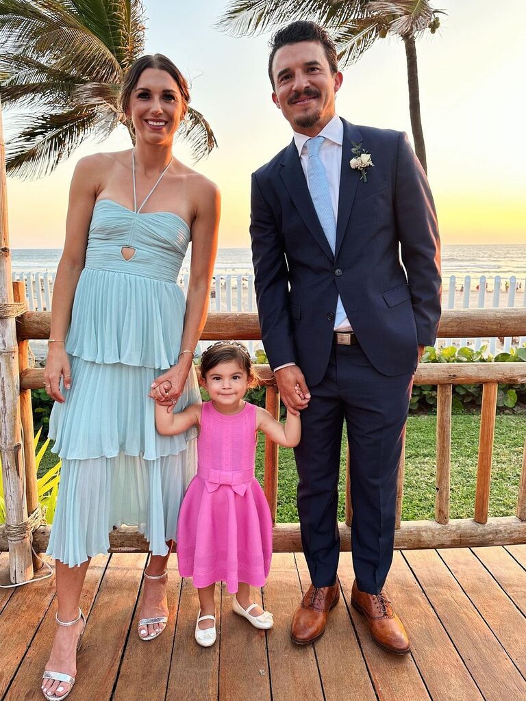 Alex Morgan, Servando Carrasco, and their daughter Charlie 