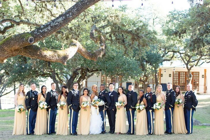 Wedding Party at The Ivory Oak in Wimberley, Texas