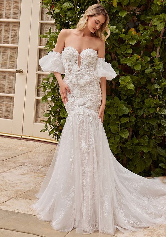 Ladivine CDS434W Mermaid and Trumpet Wedding Dress - 2