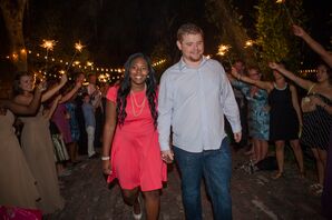 Newlywed Exit with Sparklers