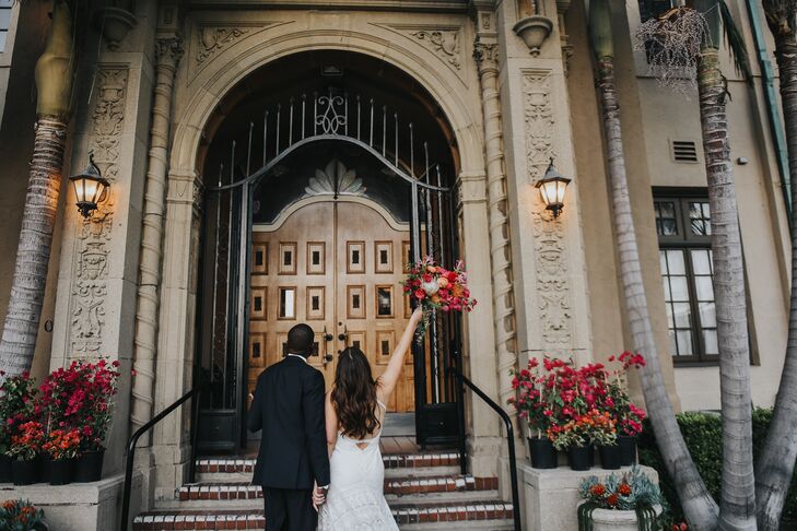 Couple Portraits on Stairs in California