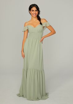 Morilee by Madeline Gardner Bridesmaids Style 21768 V-Neck Bridesmaid Dress