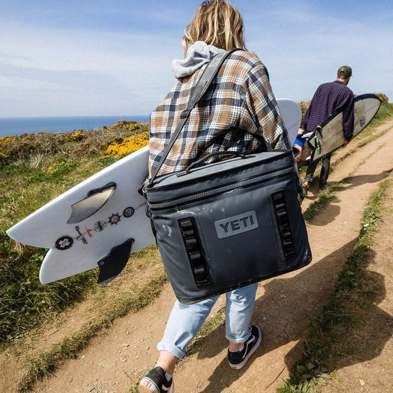 YETI portable drink cooler gift idea for wedding registry. 