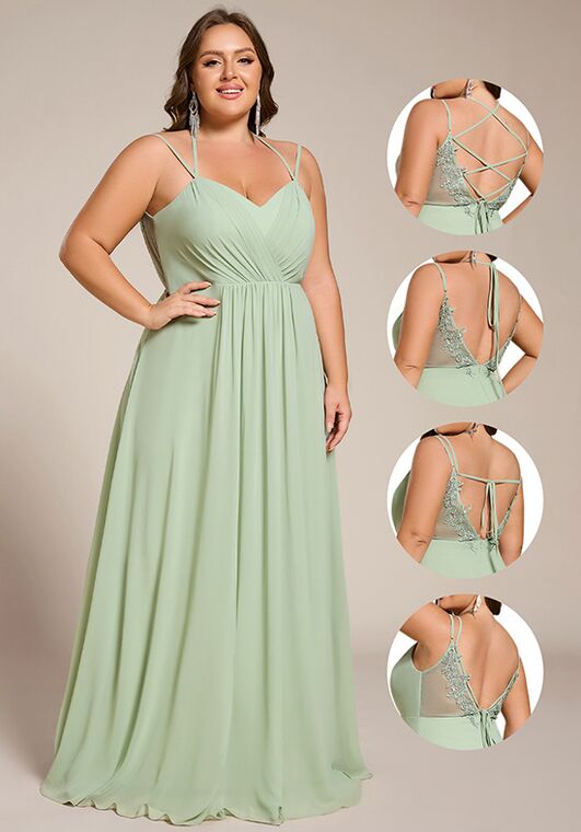 Ever-Pretty ES01692 V-Neck and Plunge Bridesmaid Dress - 3