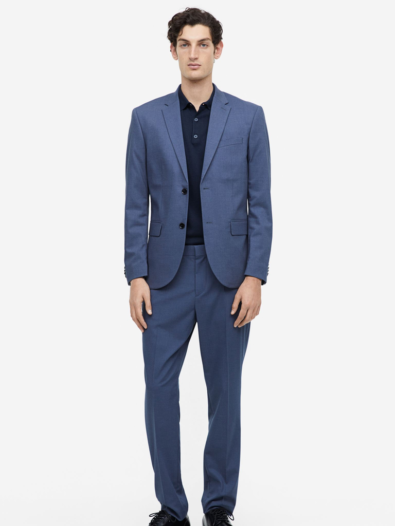 Affordable Blue Slim Fit Suit from H&M 