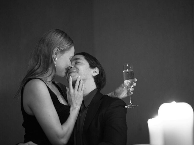 Justin Long and Kate Bosworth engagement photo