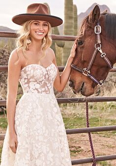 Lillian West 66067 A-Line Wedding Dress