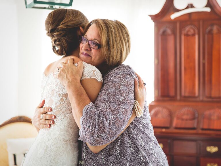 Bride with mother of the bride