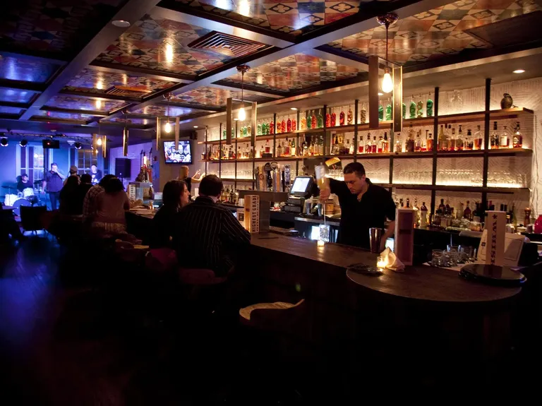 Indoor reception space at The Twisted Tail wedding venue in philadelphia