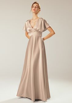 AW Bridal AW Nora Dress V-Neck Bridesmaid Dress