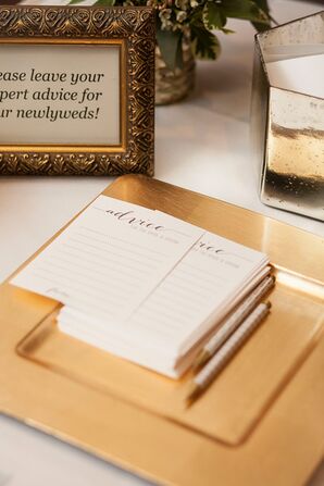 Vintage Gold Wedding Reception Decor