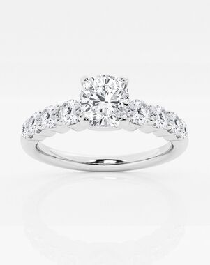 Grown Brilliance Cushion Cut Engagement Ring