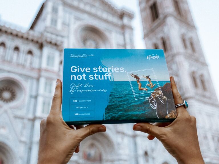 Experience gift idea for father of the groom. 