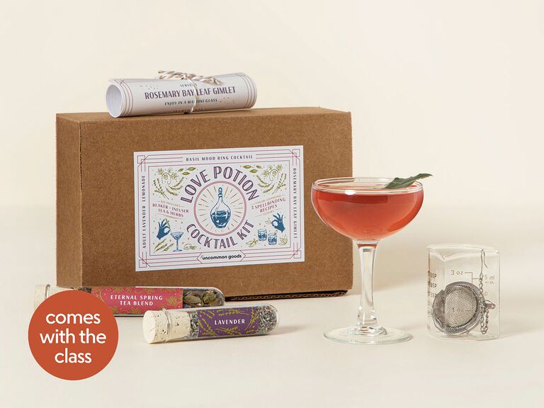 Love Potion cocktail-making kit for virtual Valentine's Day class