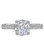 Christopher Designs Unique Round Cut Engagement Ring - thumbnail - 1