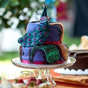 Peacock Wedding Cake