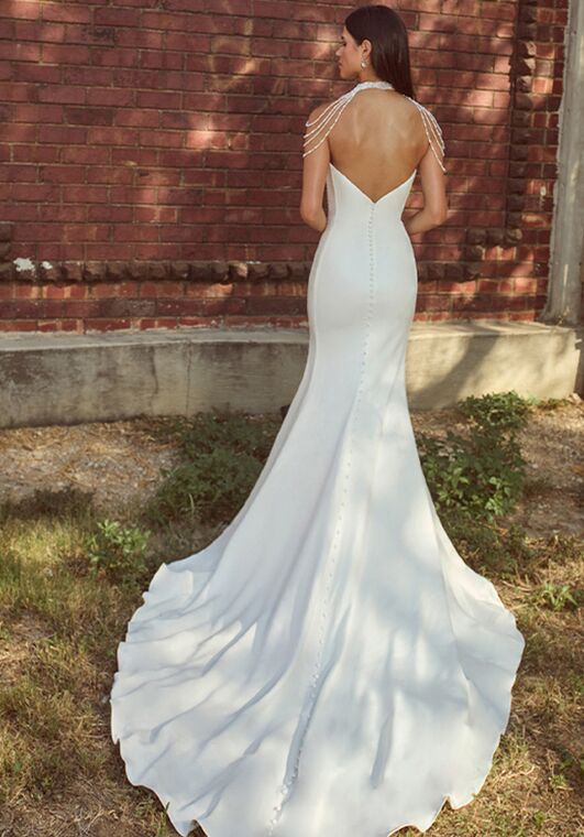 La Perle LP2508 Morven Sheath Wedding Dress - 3