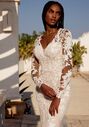 Lillian West 66406 Fit-and-Flare Wedding Dress - thumbnail - 2