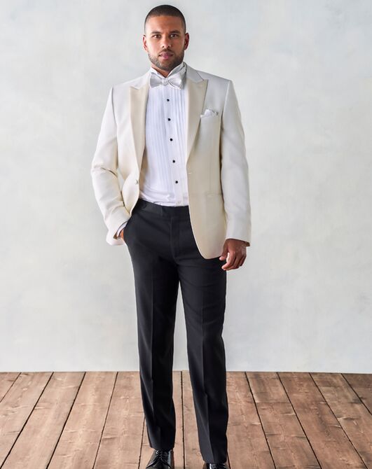 The Black Tux White Dinner Jacket Tuxedo Ivory Tuxedo - 3