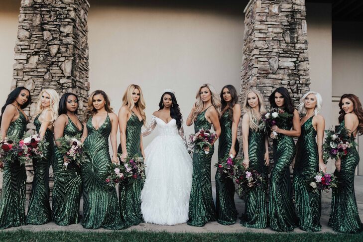 Glamorous Emerald Green Bridesmaid Dresses