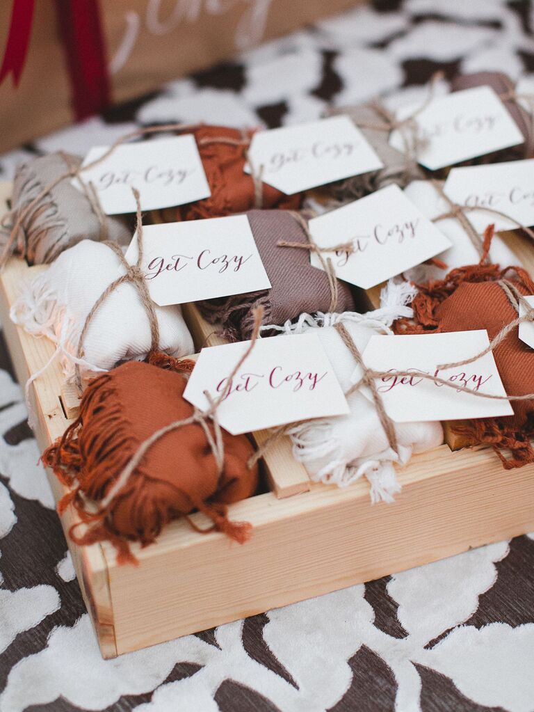 Scarf wedding favors