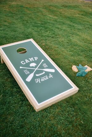 Custom Corn Hole Boards for Poconos Wedding