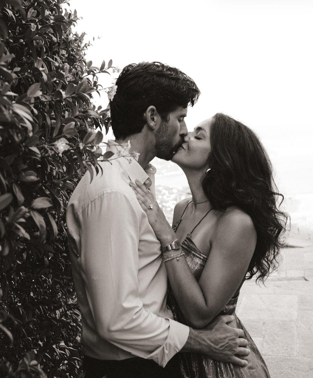 While traveling in Italy with Bre’s family, Duncan planned the perfect proposal in the hills of Santa Margherita Ligure, overlooking the sea.