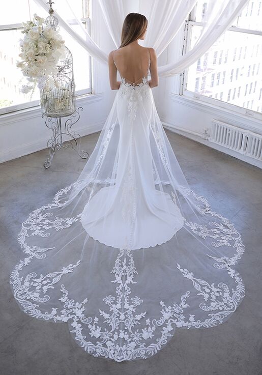 Blue by Enzoani Ozalea Sheath Wedding Dress - 2