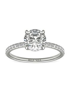 Blue Nile Studio Round Cut Engagement Ring