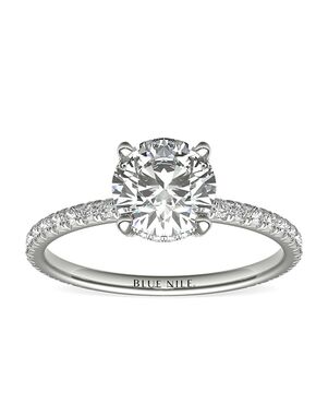 Blue Nile Studio Round Cut Engagement Ring