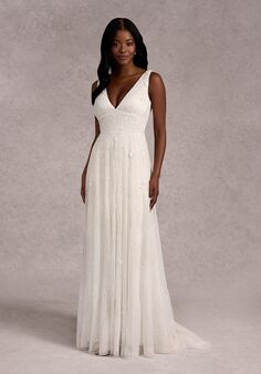 Adrianna Papell Platinum Destination 40414 A-Line Wedding Dress