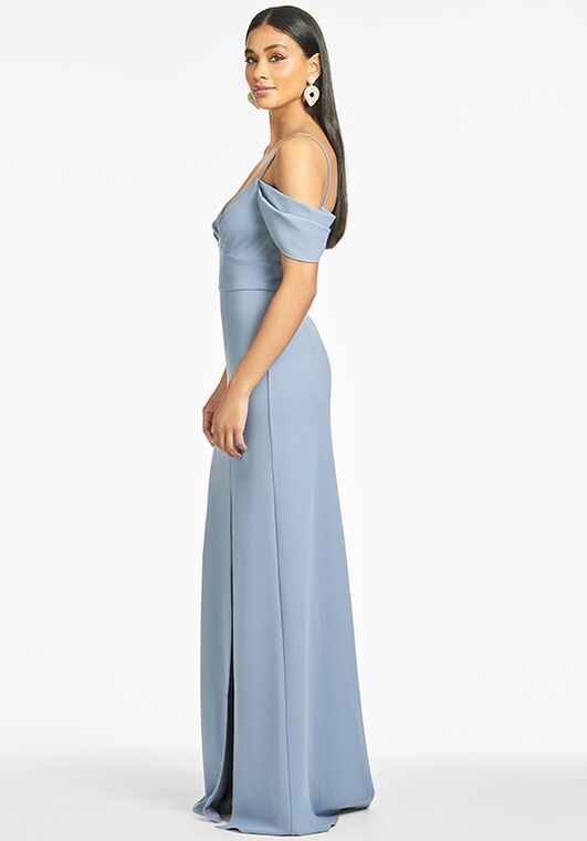 Sachin & Babi Brittany Gown - Slate Blue Sweetheart Bridesmaid Dress - 2