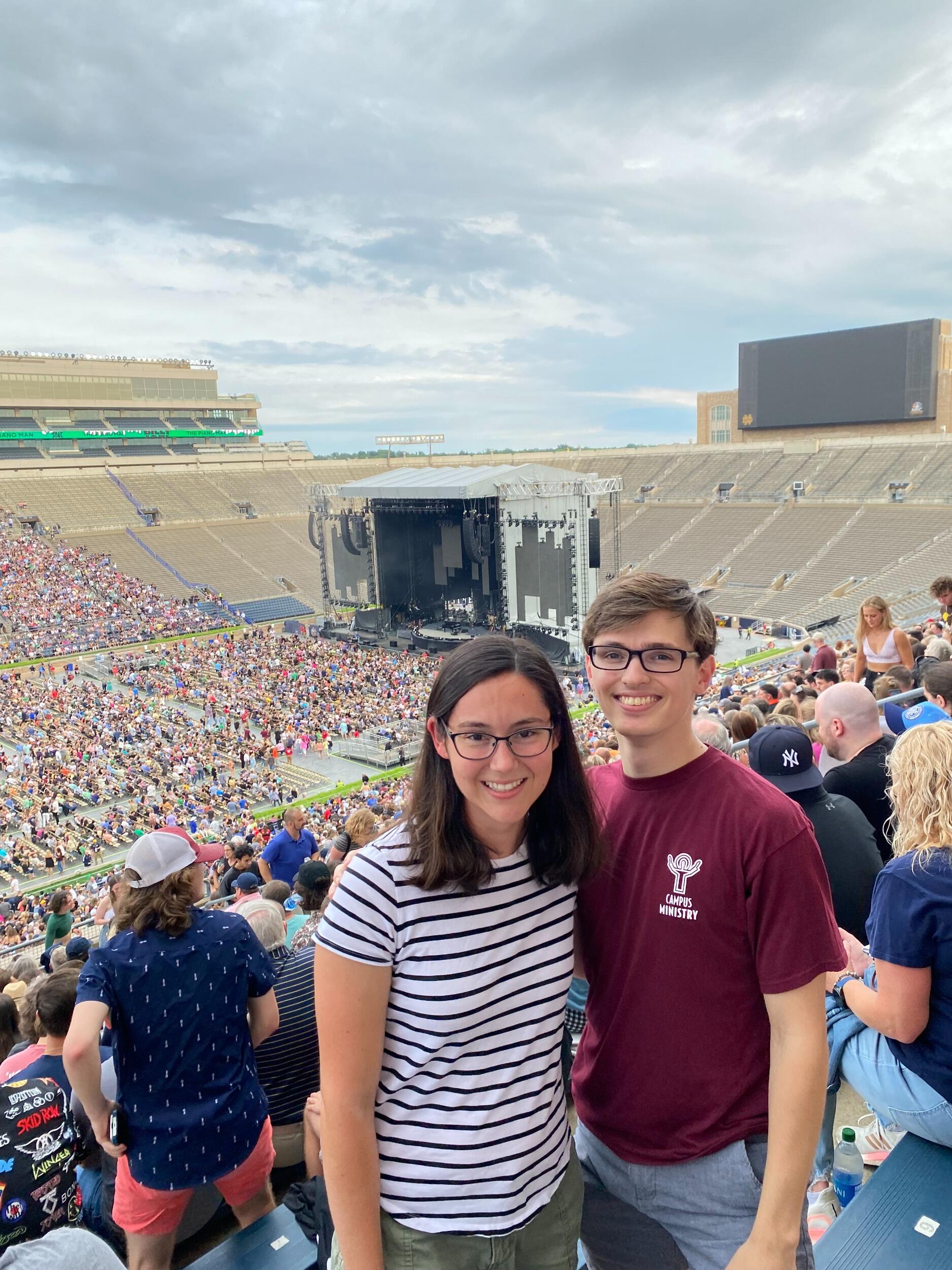 First concert together - Billy Joel at ND