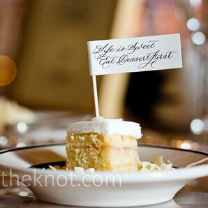 Calligraphy Cake Tags