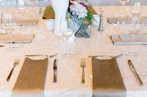 Gold Table Settings