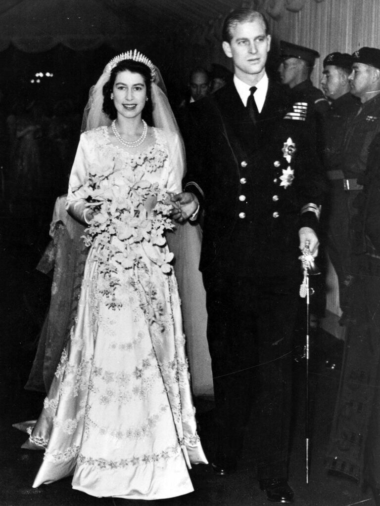 Queen Elizabeth's wedding dress
