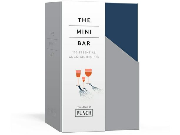 A selection of cocktail recipe books called The Mini Bar by PUNCH, from Walmart