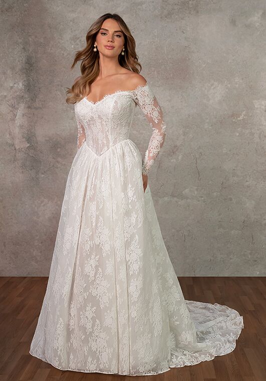 Essense of Australia D4466 A-Line Wedding Dress - 4