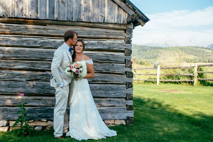 Brianna Clark (26 and a whiskey shop manager) and Sam Mead (26 and a distiller at Wyoming Whiskey) love rural Wyoming, so it was important that their 