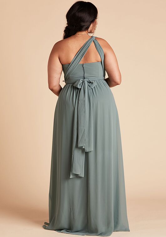 Birdy Grey Grace Convertible Dress Curve in Sea Glass Sweetheart Bridesmaid Dress - 4