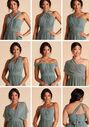 Birdy Grey Grace Convertible Chiffon Dress in Sage Le Fleur Bridesmaid Dress - thumbnail - 4