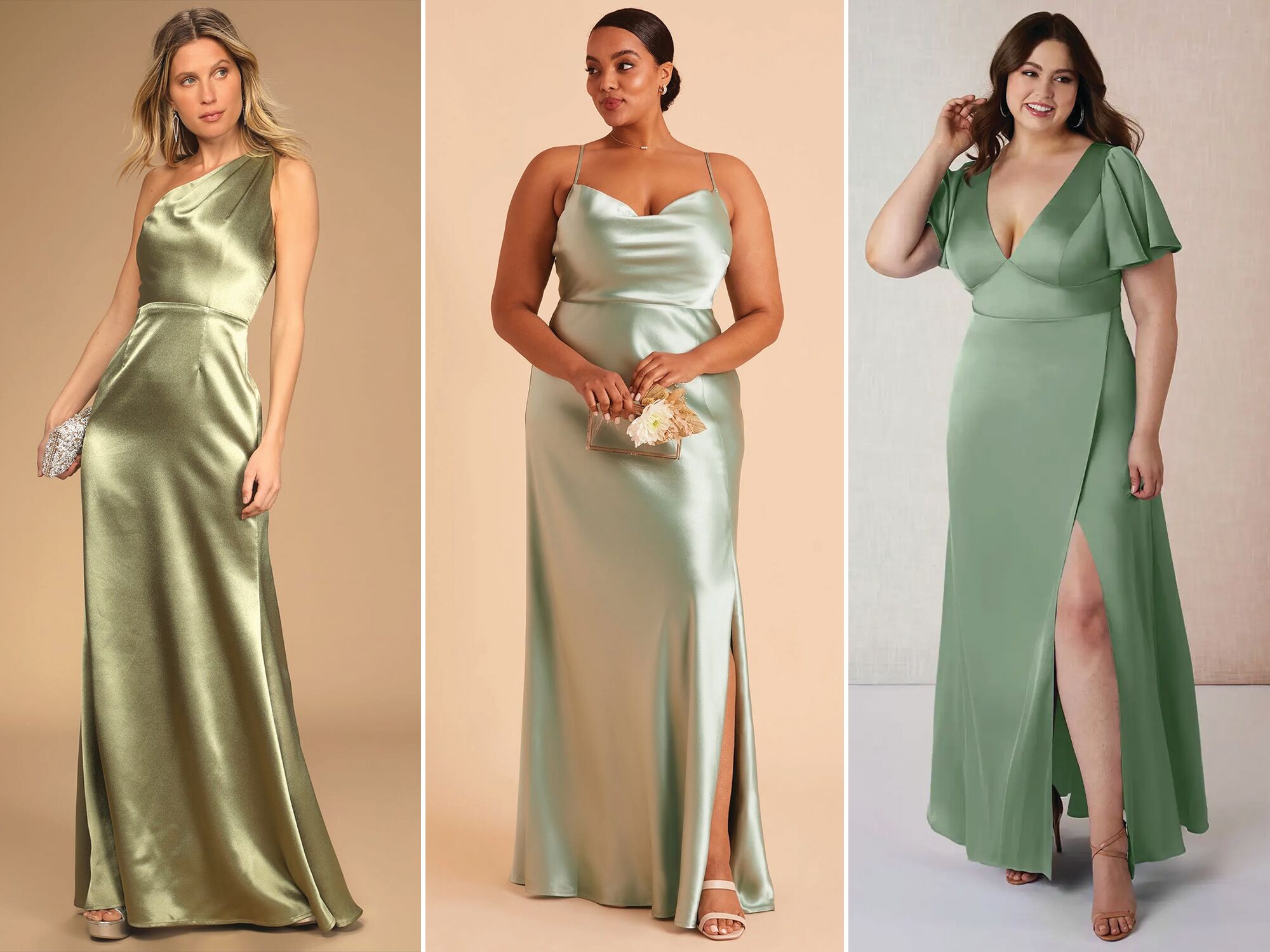 sage green bridesmaids dress