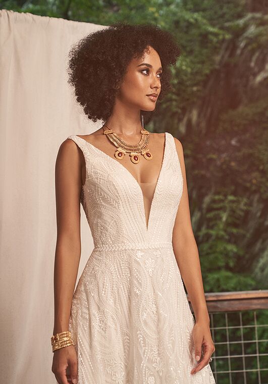 Lillian West 66281 A-Line Wedding Dress - 3