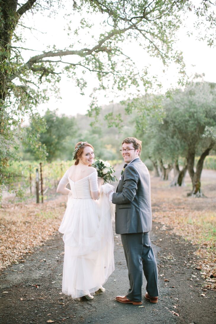 Charles Krug Winery Bride and Groom Photo