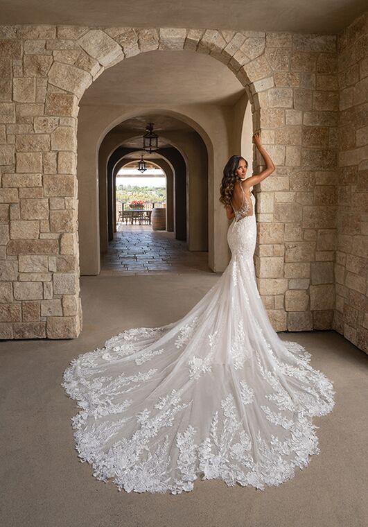KITTY CHEN FAINA, H2537 Fit-and-Flare Wedding Dress - 3